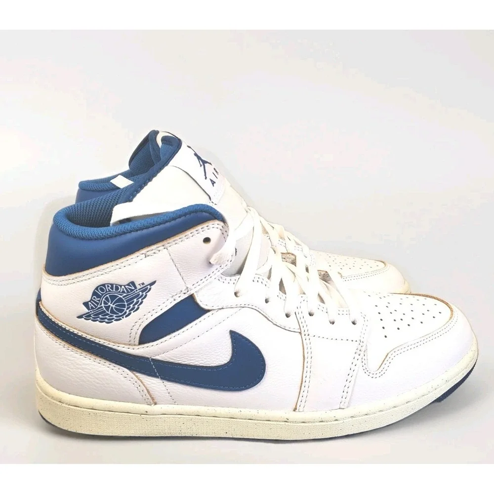 Nike Air Jordan 1 Mid SE‎ Industrial Blue F5215-141 Men's size 11 sneaker shoe